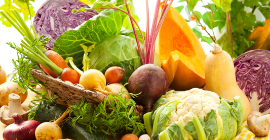 Saisonales Herbstgemüse im November