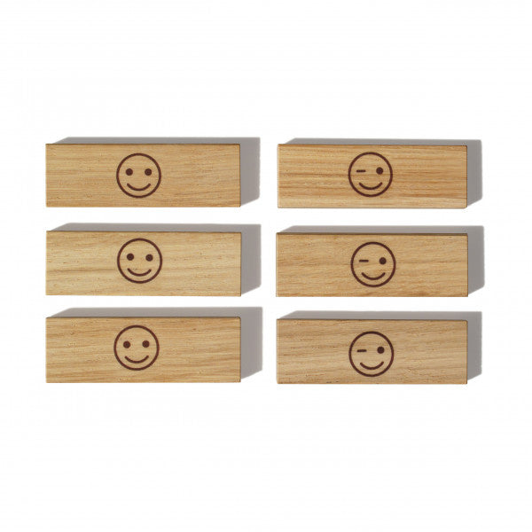 Holzmagnete Words 6er Set