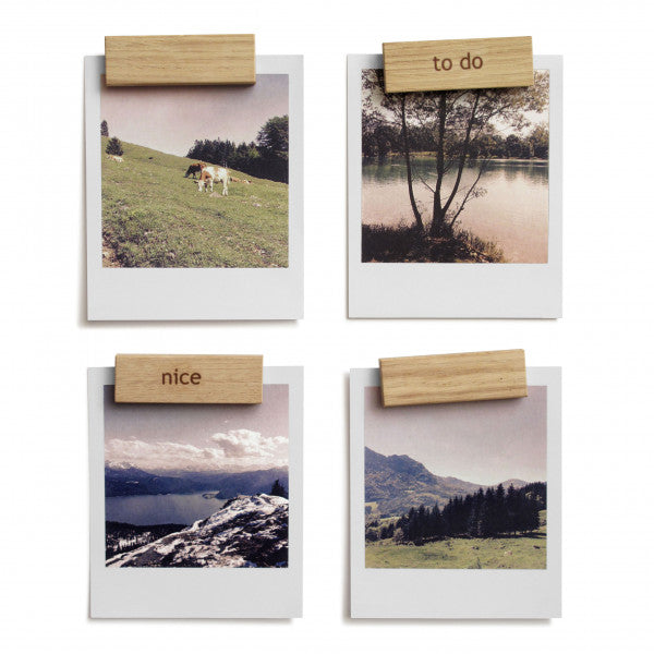 Holzmagnete Words 6er Set