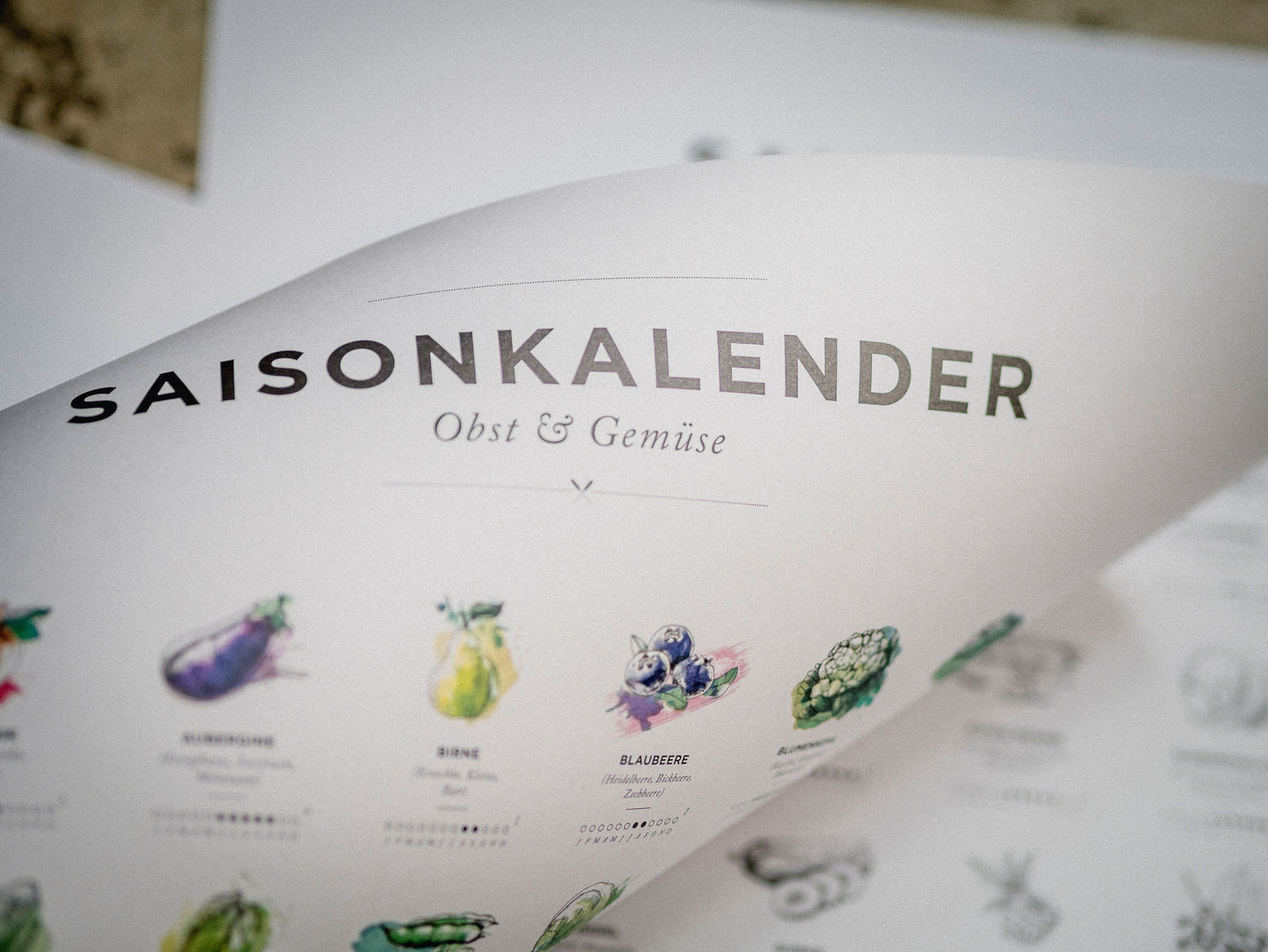 Saisonkalender Blatt