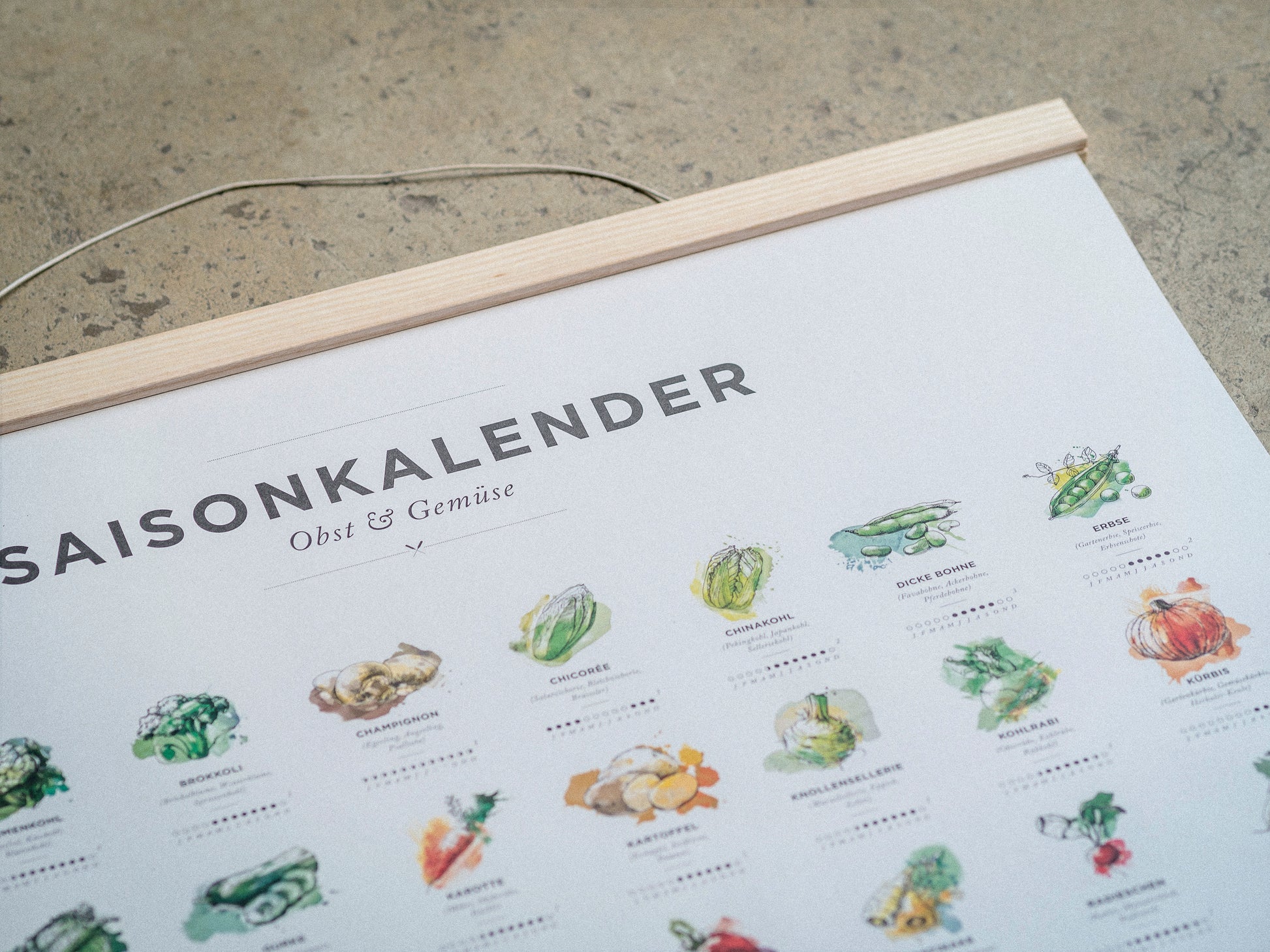 Saisonkalender Zoomed In