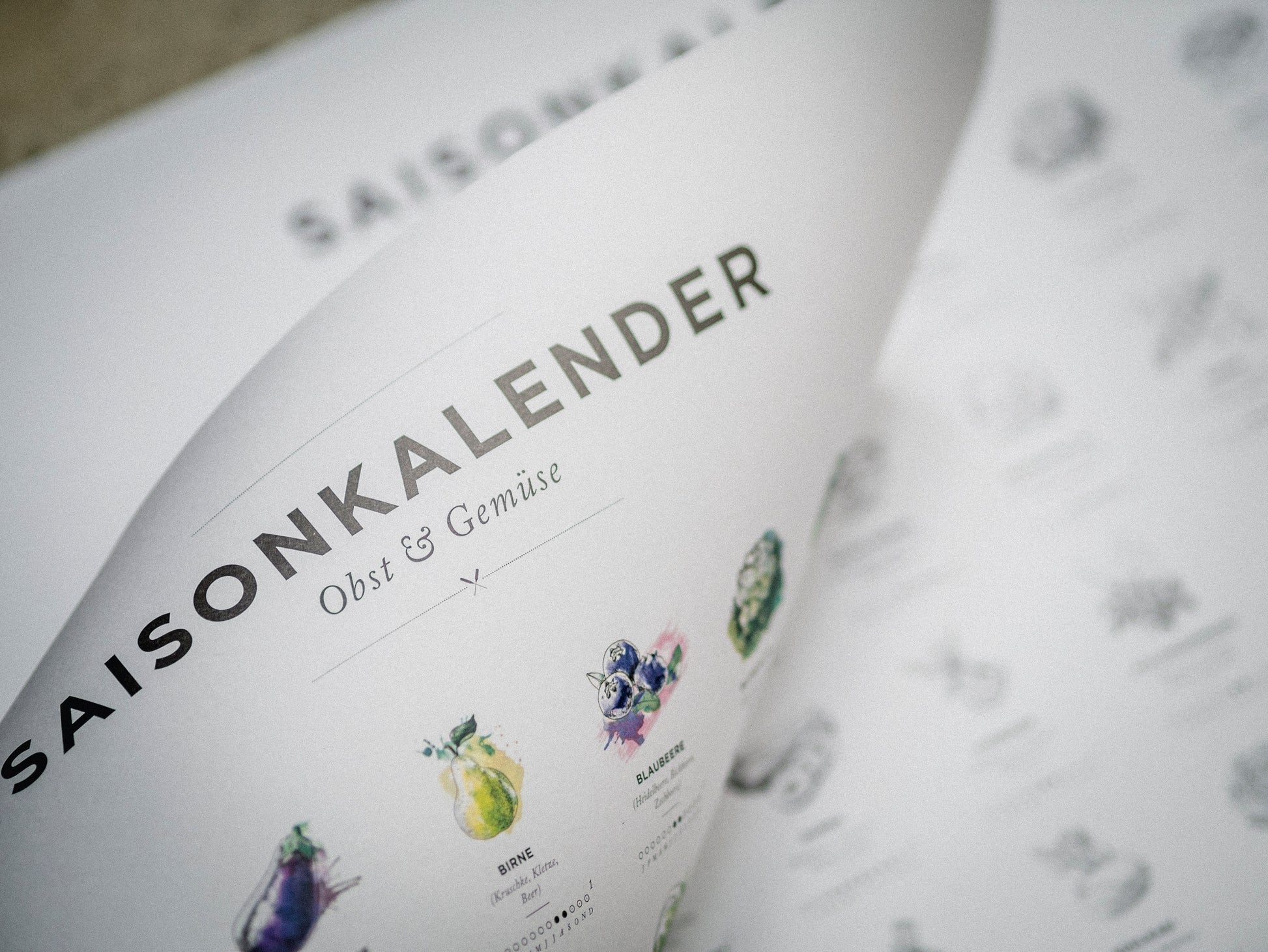 Saisonkalender Closeup