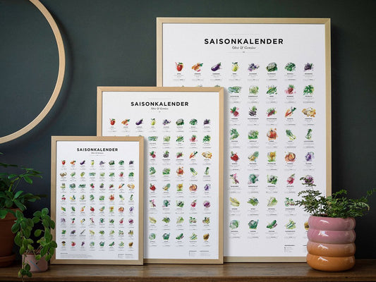 Saisonkalender Range A1 - A2 - A3, Farbe