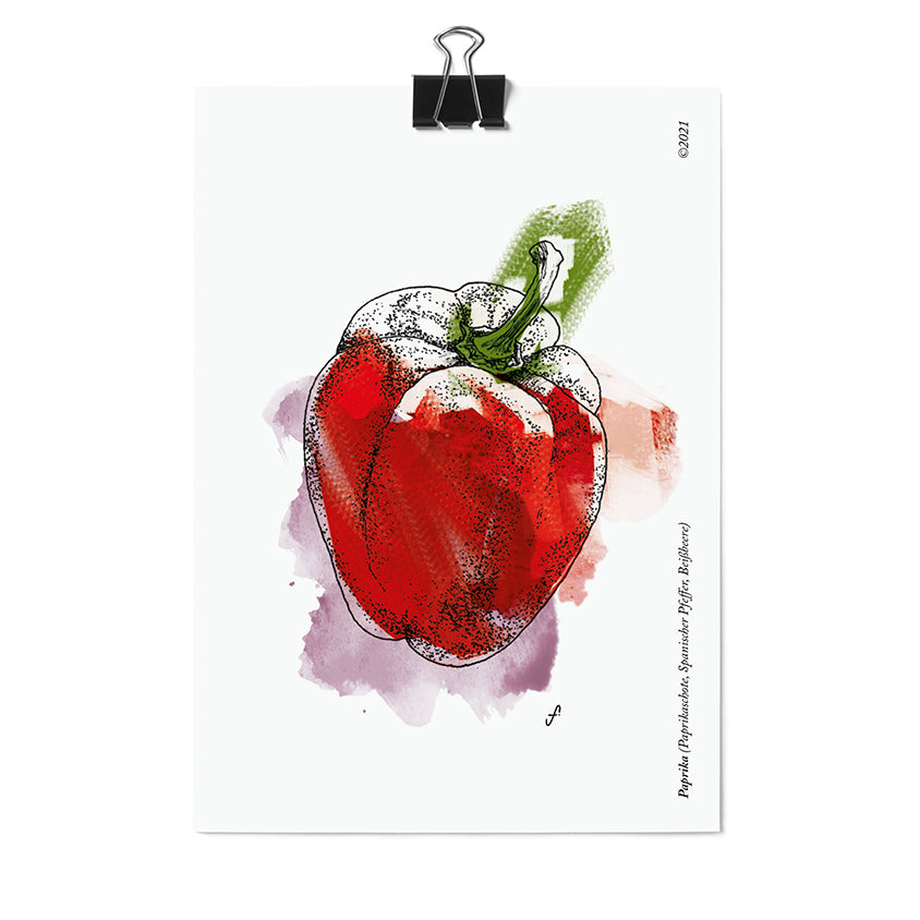 Postkarte Paprika